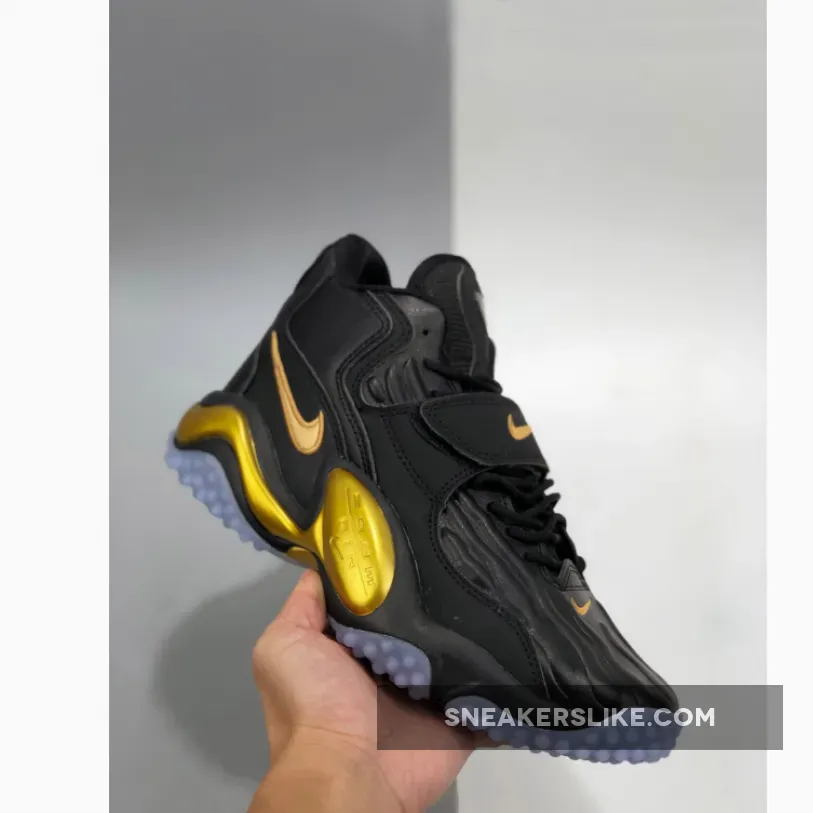 Nike Air Zoom Turf Jet 97 Black/Metallic Gold-Pure Platinum black and gold turfs