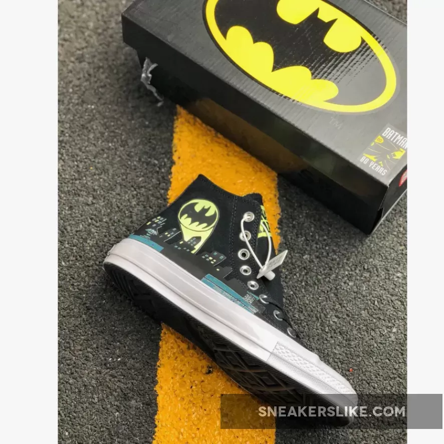 Batman X Chinatown Market X Converse Chuck 70 High Top Black Yellow White 167511C Outlet