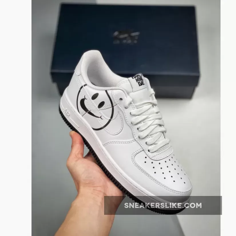 Nike Air Force 1 Low 'Have A Nike Day' White BQ9044-100 #nike smiley face air force 1