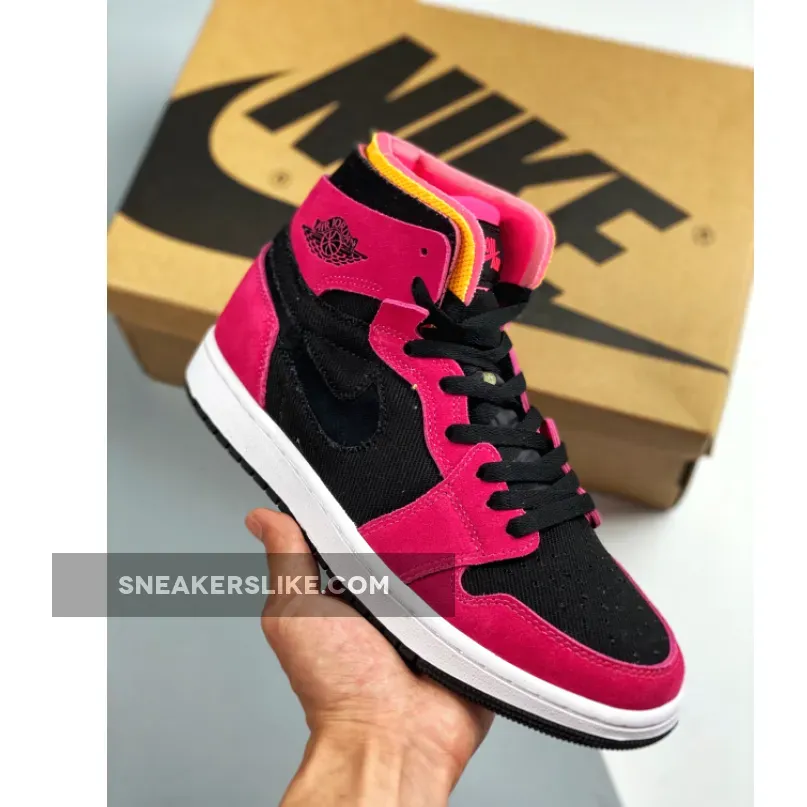 Air Jordan 1 Zoom Comfort Fireberry/Hyper Pink-White-Black CT0978-601 Outlet
