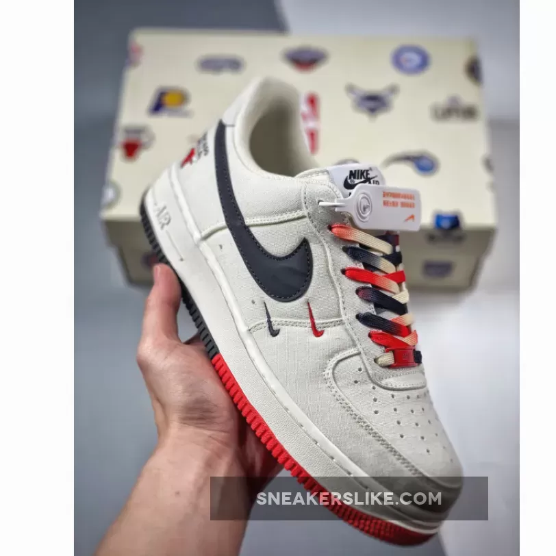 Nike Air Force 1 Low 'Chicago Bulls' White Black Red / air force 1 chicago red
