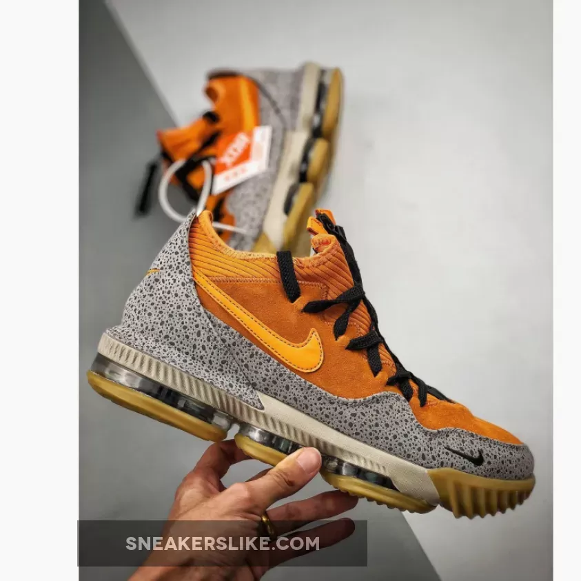 Nike LeBron 16 Low 'Safari' Kumquat Black CI3358-800 To Buy