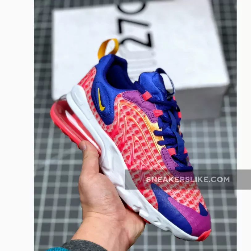 Nike Air Max 270 React Eng Laser Crimson #air max 270 react laser red
