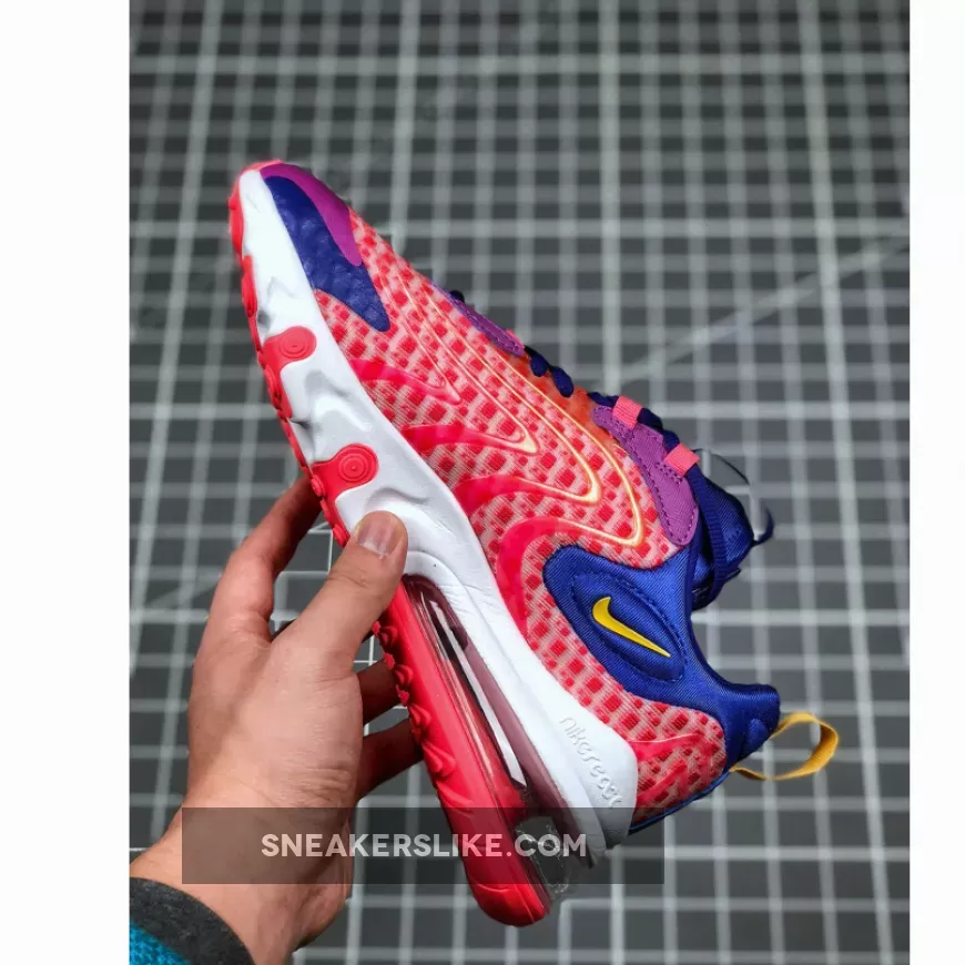 Nike Air Max 270 React Eng Laser Crimson #air max 270 react laser red