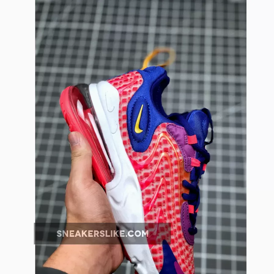 Nike Air Max 270 React Eng Laser Crimson #air max 270 react laser red