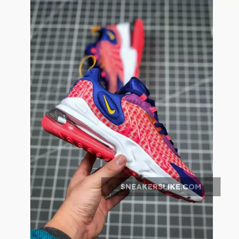Nike Air Max 270 React Eng Laser Crimson #air max 270 react laser red