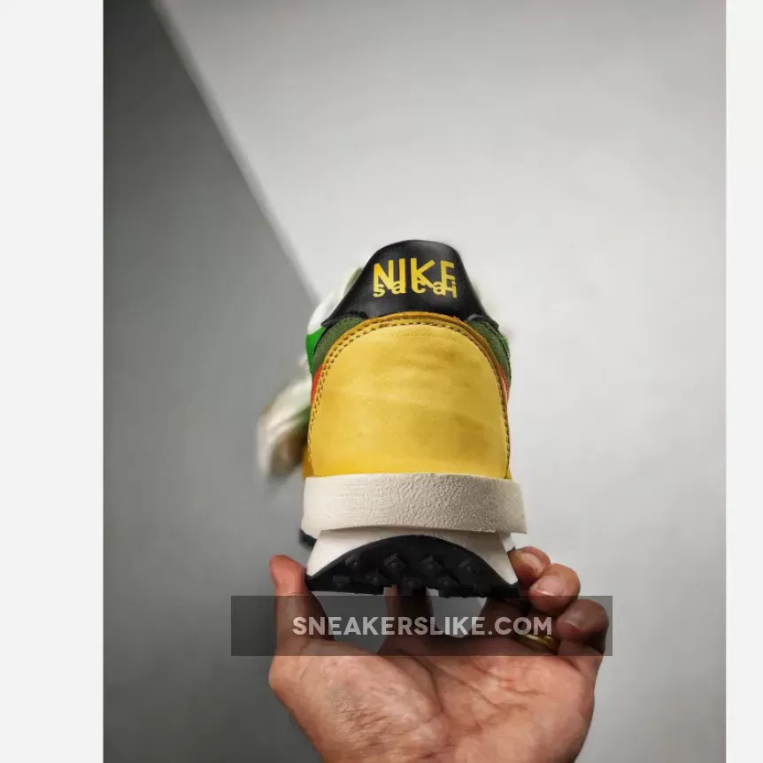 Sacai X Ldwaffle 'Green Gusto' Black-Varsity Maize-Safety Orange sacai waffle green