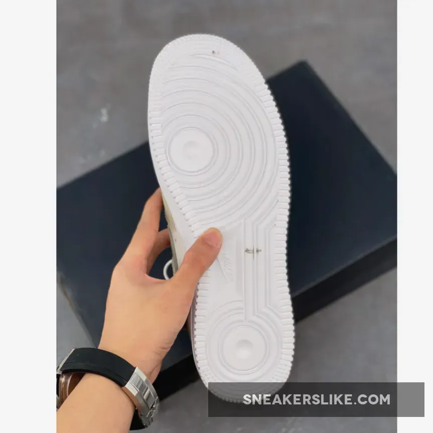 Nike Air Force 1 Low 'First Use' Light Stone/Black-Sail-University Red #nike af1 first use