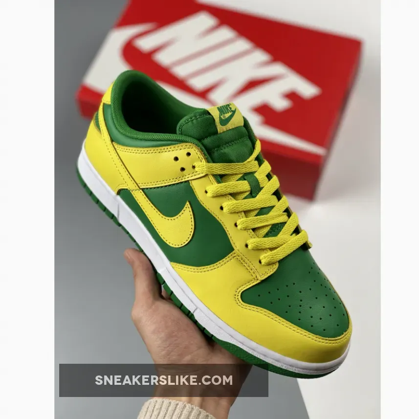 Nike Dunk Low Reverse Brazil Apple Green/Yellow Strike-White / brazil dunks nike