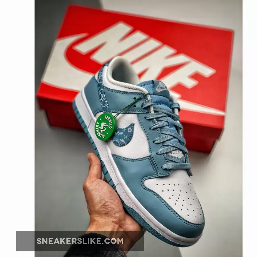 Nike Dunk Low 'Blue Paisley' DH4401-101 / dunk low paisley blue