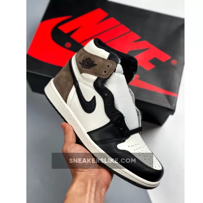 Air Jordan 1 Retro High Og Sail/Dark Mocha-Black-Black AJ1 - jordan 1 mocha nike