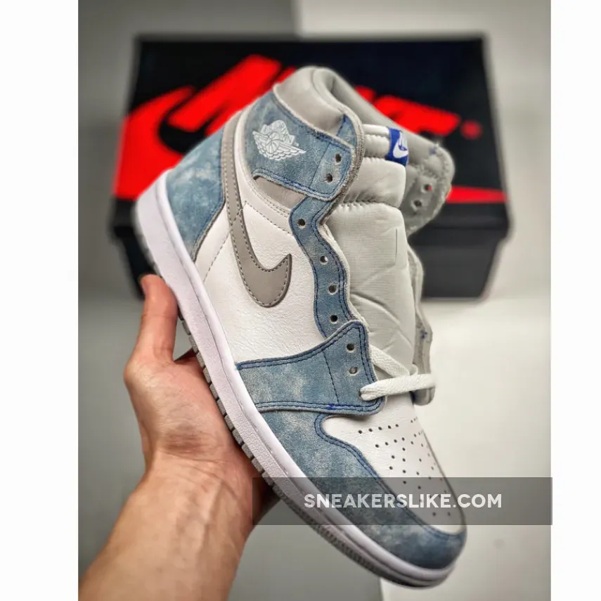 Air Jordan 1 High OG Hyper Royal/Light Smoke Grey-White 555088-402 / jordan 1 retro high og grey
