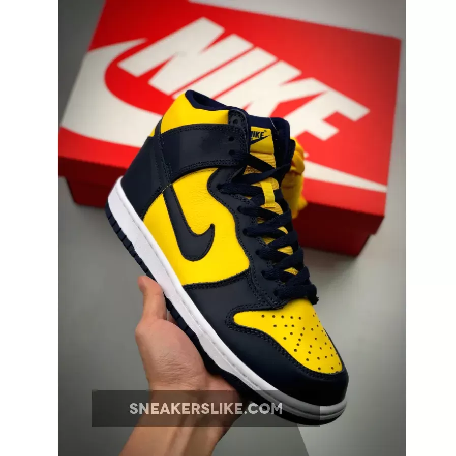 Nike Dunk High Michigan CZ8149-700 - midnight navy dunks high