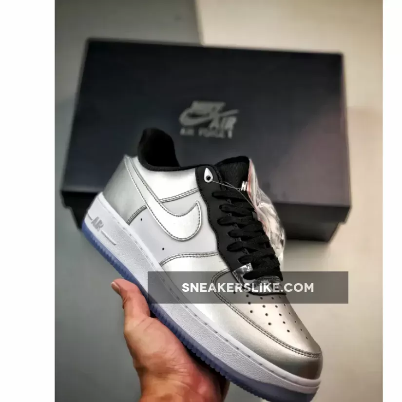 Chrome Air Force 1 - Nike Air Force 1 Low SE ChromeMetallic Silver Black DX6764-001