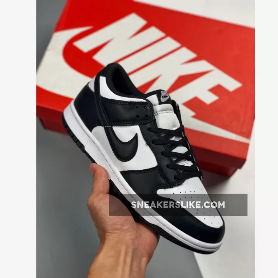 Nike Dunk Low 'White/Black' / panda dunks sole