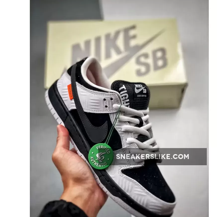 TIGHTBOOTH x Nike SB Dunk Low White/Black-Safety Orange - Tightbooth Nike Sb FD2629-100