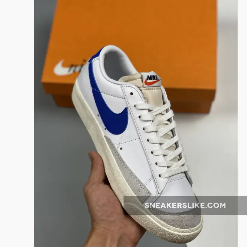 Nike Blazer Low White/Hyper Royal DA6364-103 #nike blazer low hyper royal