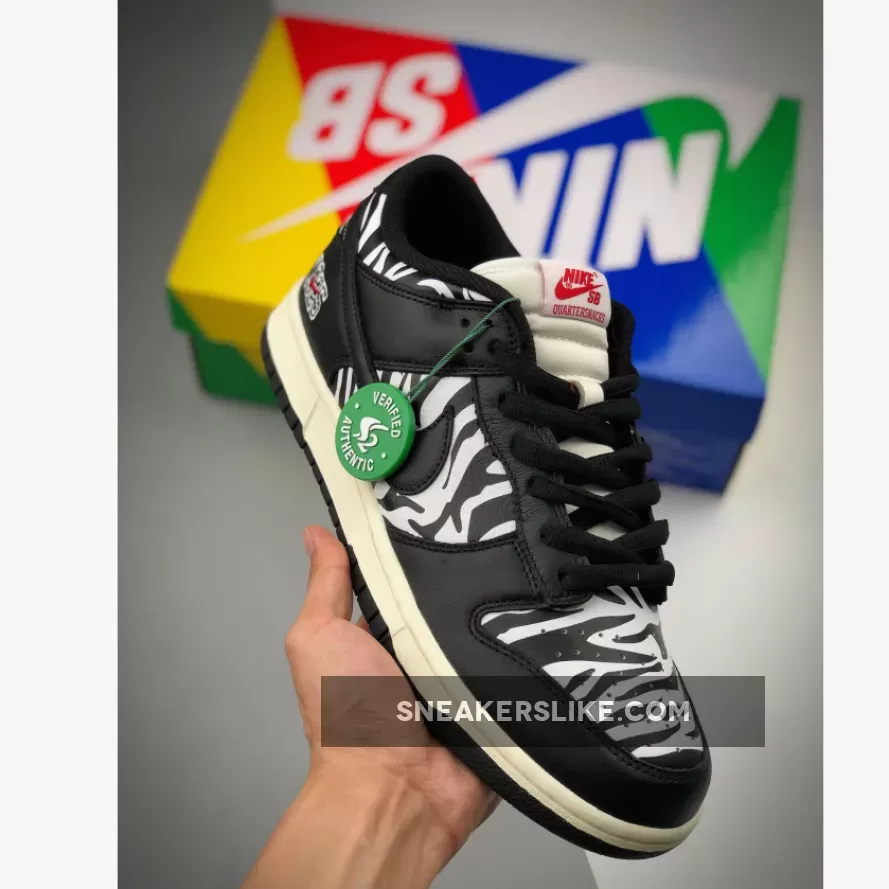 Quartersnacks x Nike SB Dunk Low Zebra DM3510-001 #zebra nike