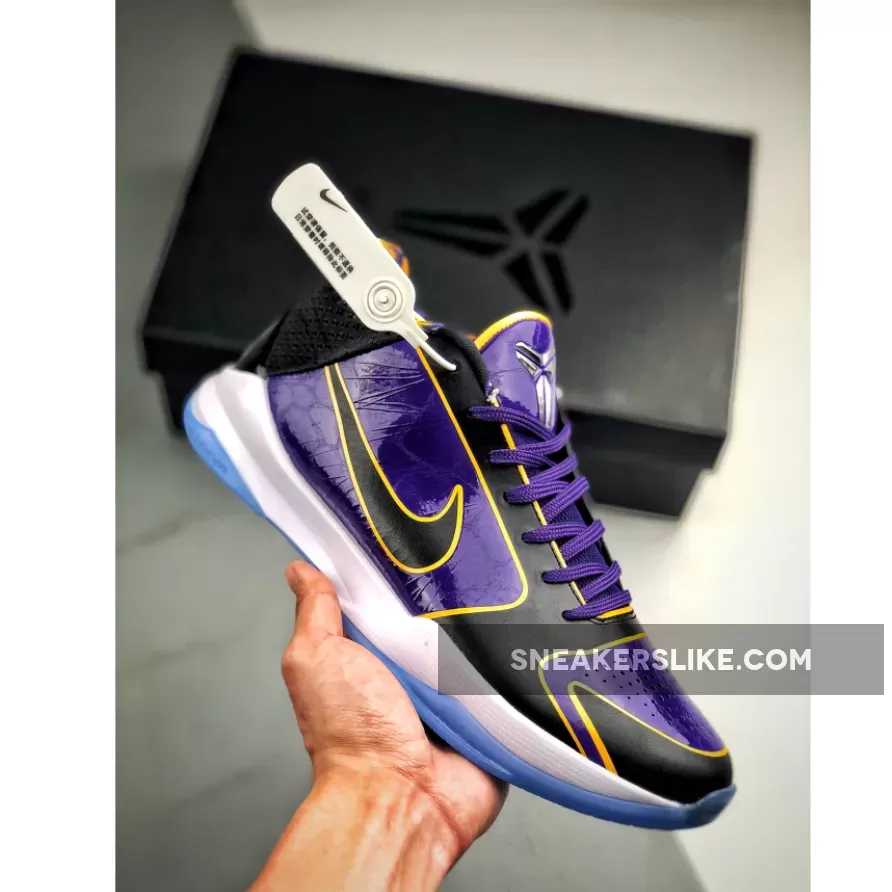 Nike Kobe 5 Protro '5x Champ' Court Purple/Black-University Gold Kobe 5 Champs