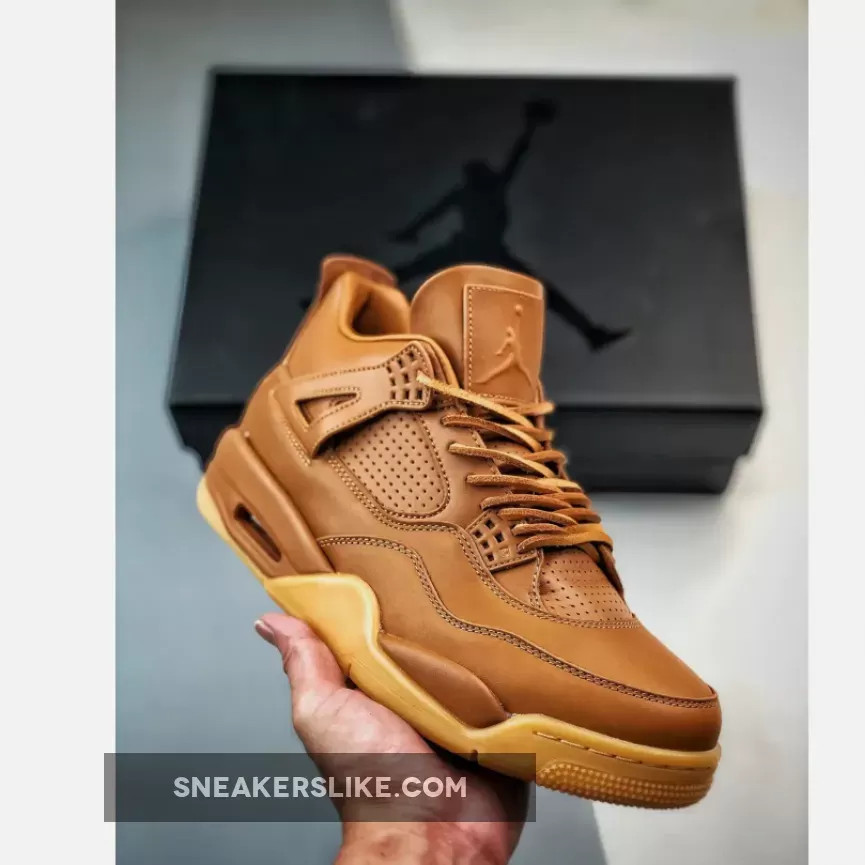 Goat Jordan 4 - Air Jordan 4 Premium Ginger/Gum Yellow 819139-205