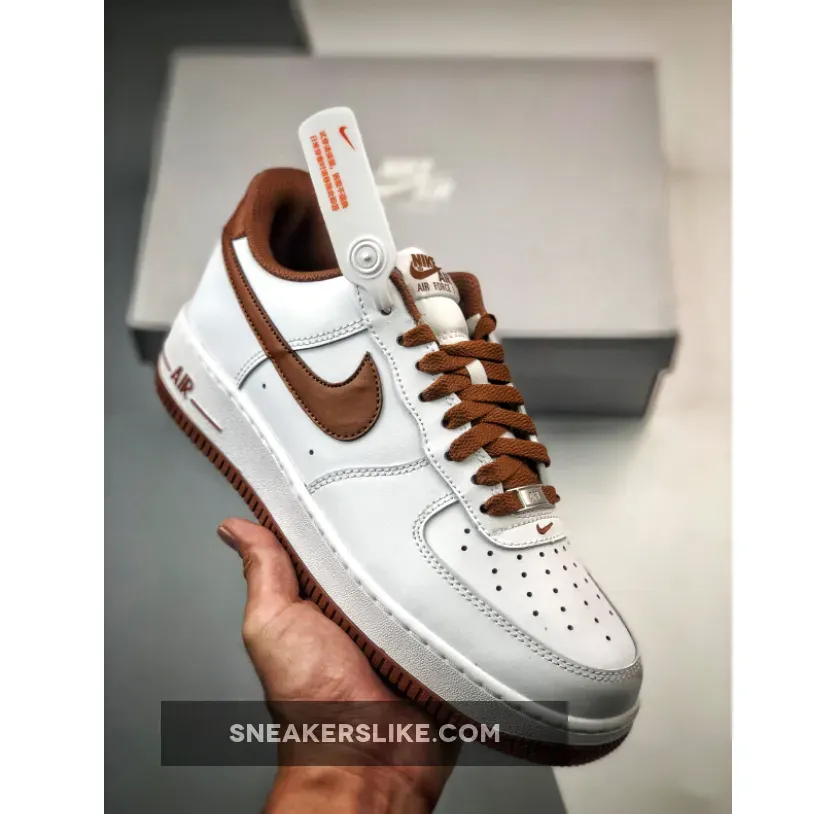Nike Air Force 1 Low White/Pecan DH7561-100 / af1 pecan