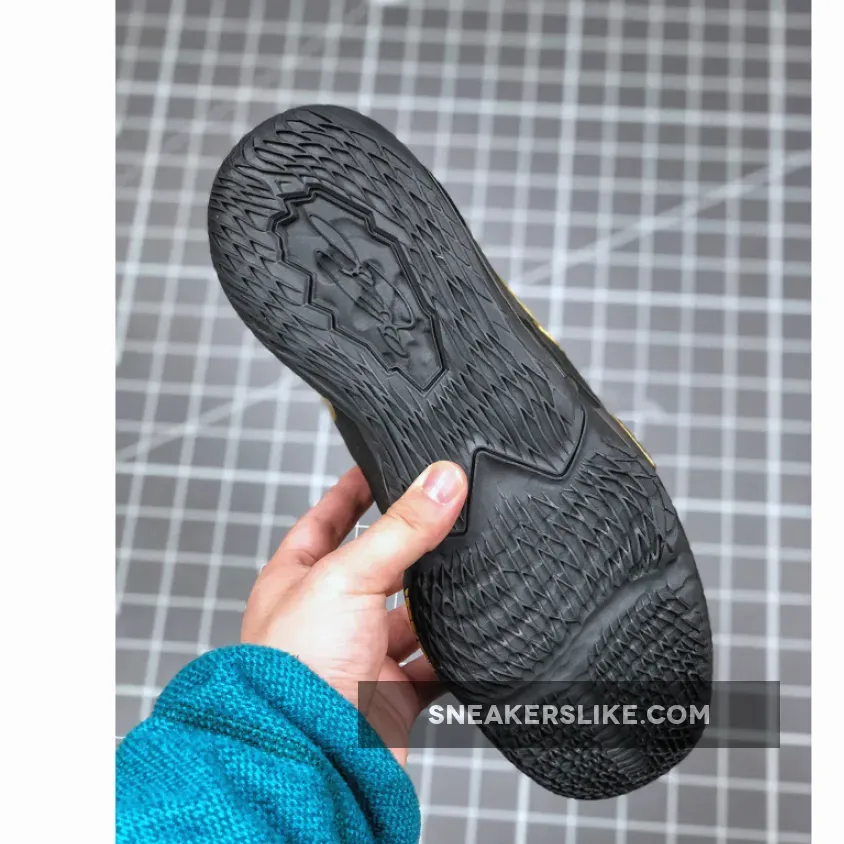 Nike LeBron 17 Low Black Grey Yellow / lebron 17 grey