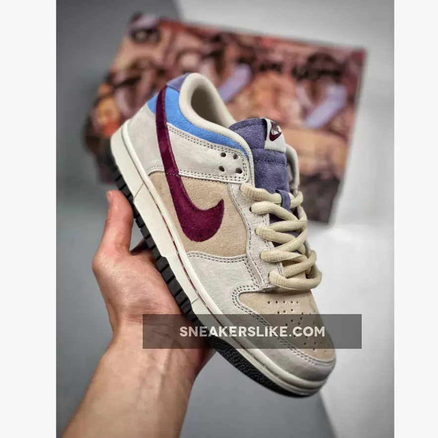 Nike Dunk Low White Grey Brown