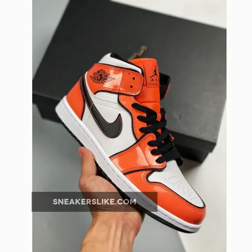 Air Jordan 1 Mid Turf Orange/Black-White DD6834-802 - air jordan turf orange