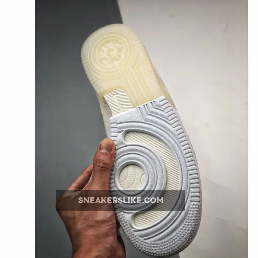 Nike Air Force React 1 / Nike Air Force 1 React White/Coconut Milk-Light Iron Ore