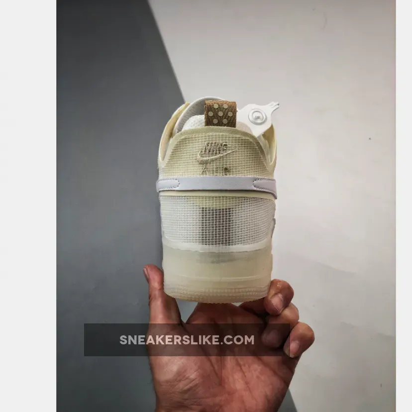 Nike Air Force React 1 / Nike Air Force 1 React White/Coconut Milk-Light Iron Ore