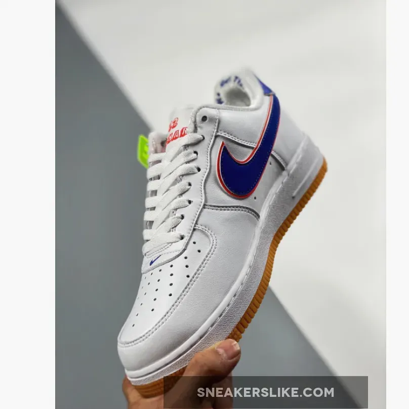 Nike Air Force 1 'Scarr's Pizza' White Blue Red pizza nike shoes