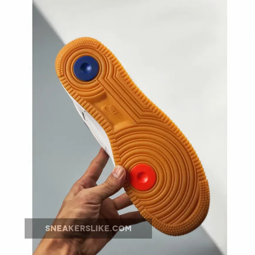 Nike Air Force 1 'Scarr's Pizza' White Blue Red pizza nike shoes