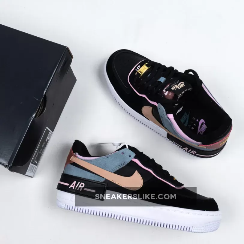 Nike Air Force 1 Shadow Black Metallic Red Bronze / air force 1 metallic bronze
