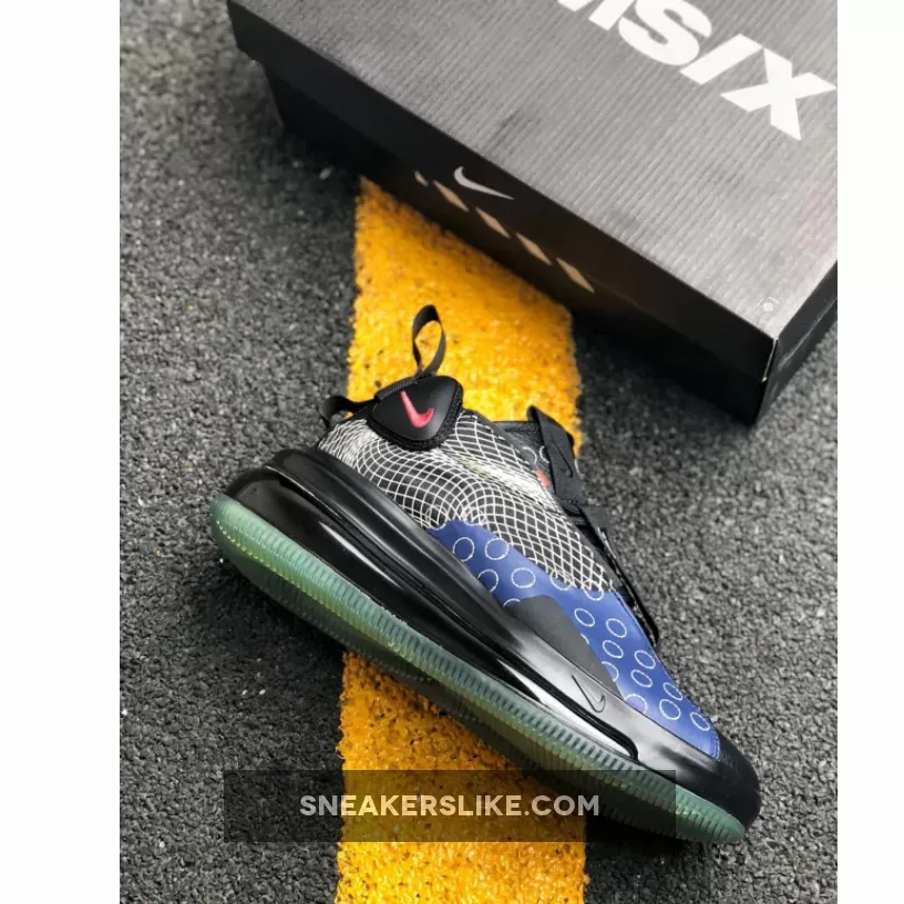 Nike Air Max 720 Waves Blue Void/Red Orbit-Black BQ4430-400 Brand New