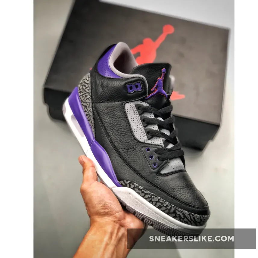 Air Jordan 3 'Court Purple' CT8532-050 / jordan 3 purple and white