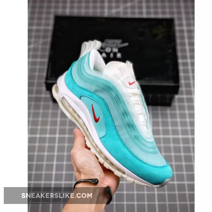 Nike Air Max 97 'Shanghai Kaleidoscope' Ice Blue/Red-White nike air max 97 shanghai kaleidoscope