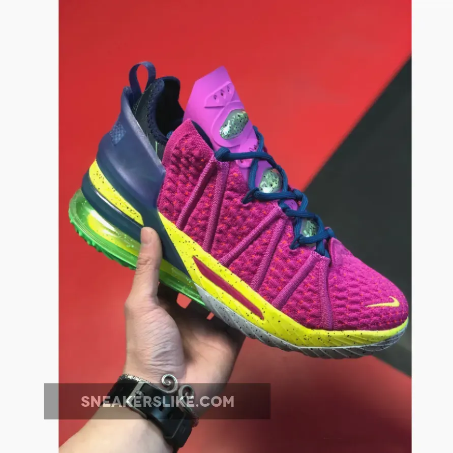 Nike LeBron 18 'Los Angeles By Night' Pink Prime/Multicolor pink lebron 18