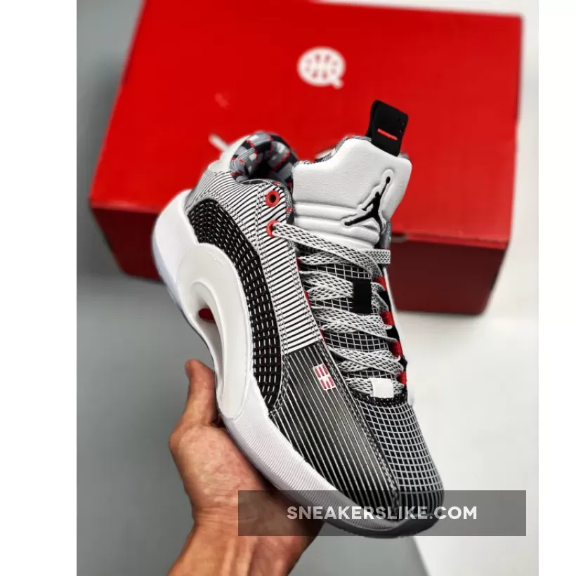 Air Jordan 35 Low 'Quai 54' White/Black-University Red air jordan 35 low quai 54