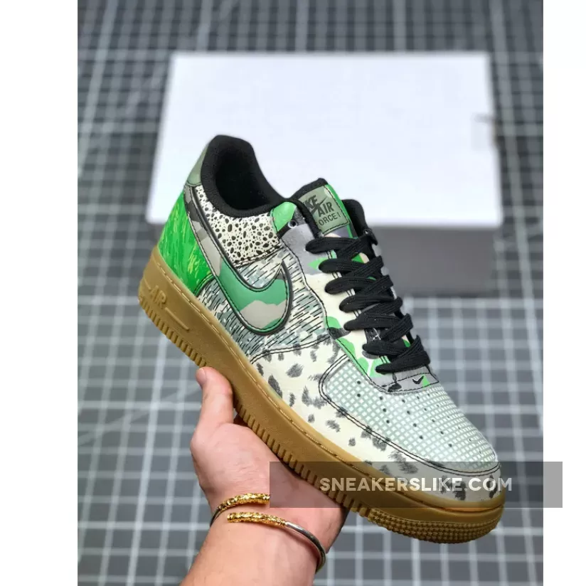 Nike Air Force 1 Low 'City Of Dreams' Green With Snakeskin Print CT8441-002 New Releases