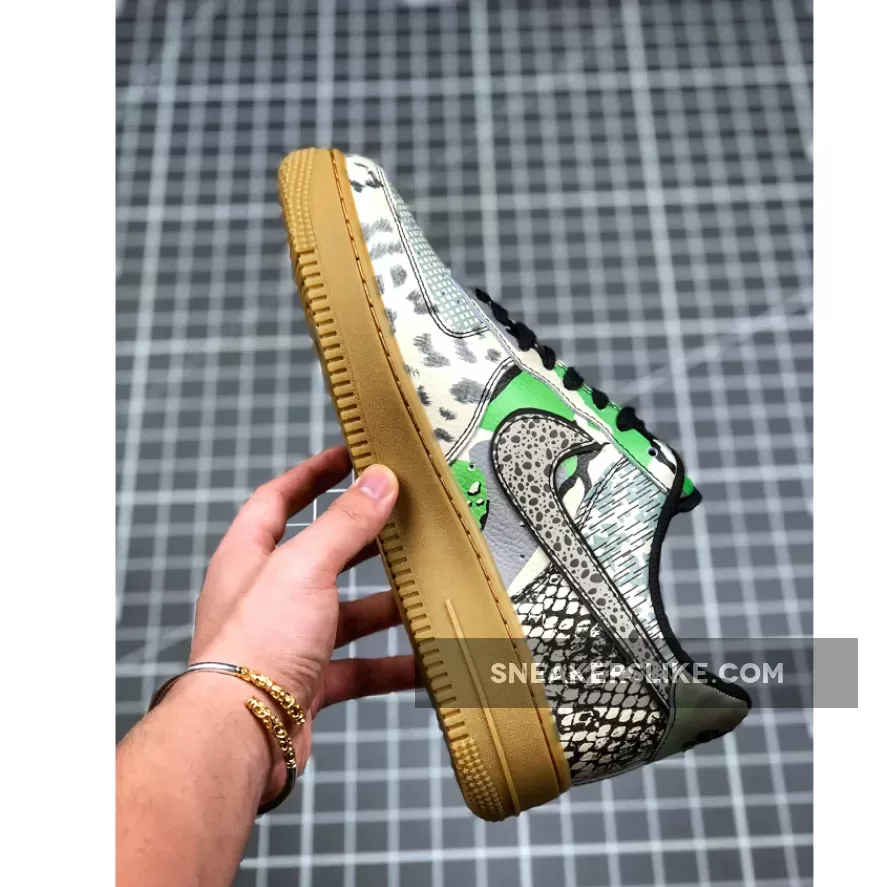 Nike Air Force 1 Low 'City Of Dreams' Green With Snakeskin Print CT8441-002 New Releases