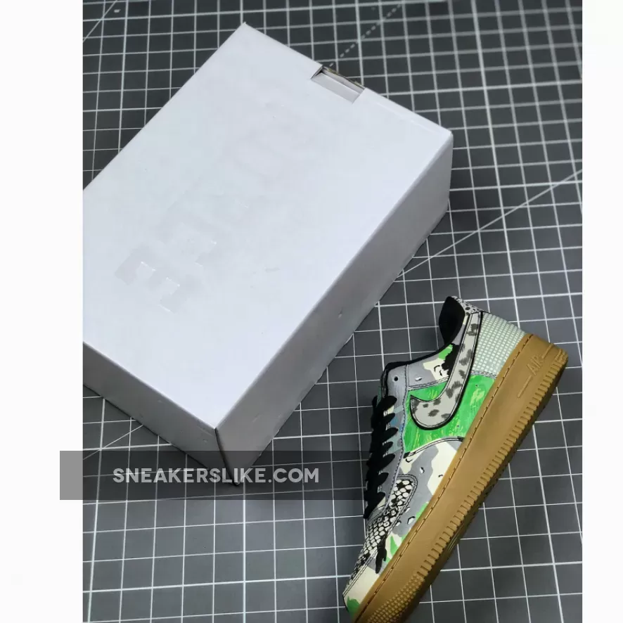 Nike Air Force 1 Low 'City Of Dreams' Green With Snakeskin Print CT8441-002 New Releases