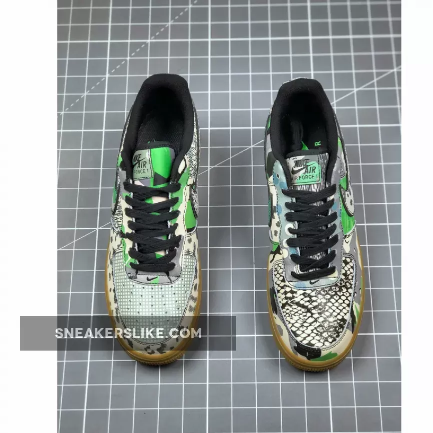 Nike Air Force 1 Low 'City Of Dreams' Green With Snakeskin Print CT8441-002 New Releases