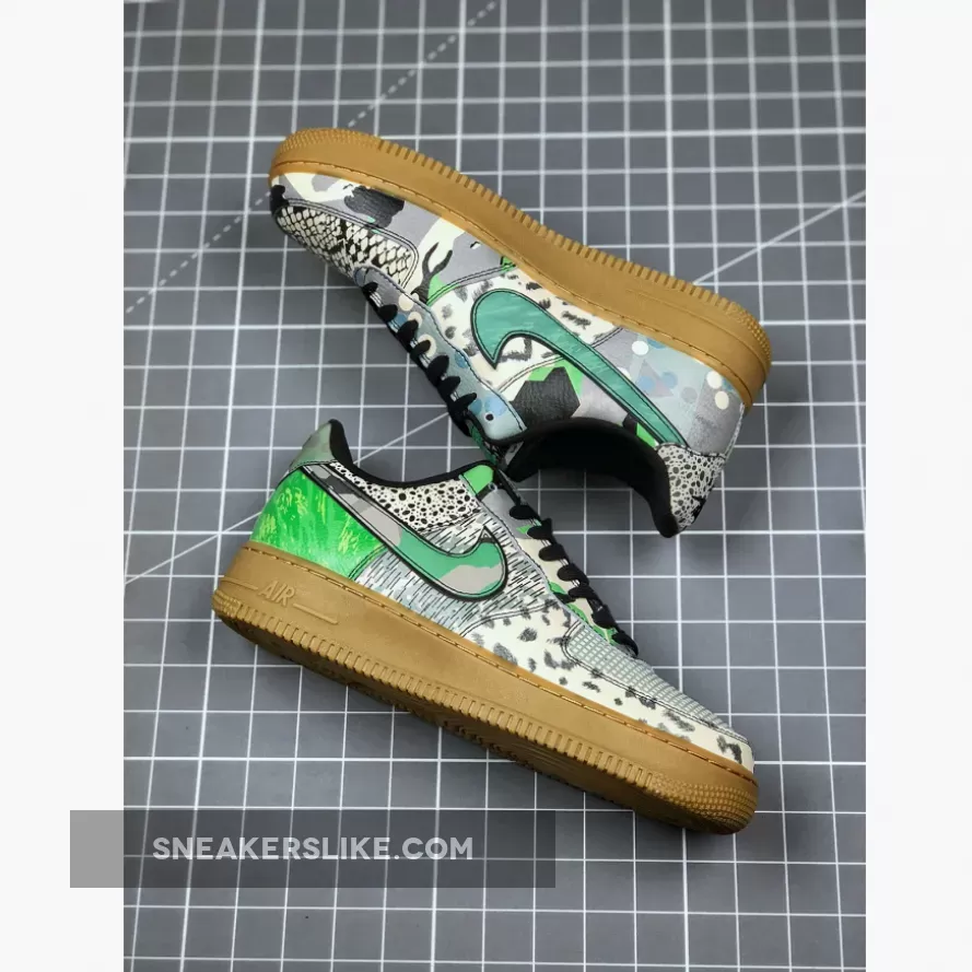 Nike Air Force 1 Low 'City Of Dreams' Green With Snakeskin Print CT8441-002 New Releases