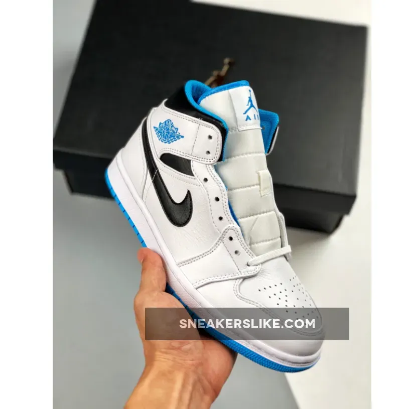 Jordan Air 1 Mid White Laser Blue / air jordan 1 mid laser blue womens