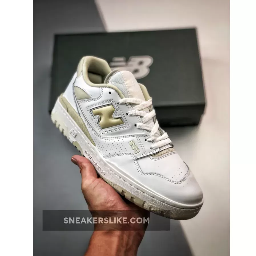 New Balance 550 White/Silver Birch New Balance 550 White Beige Women's
