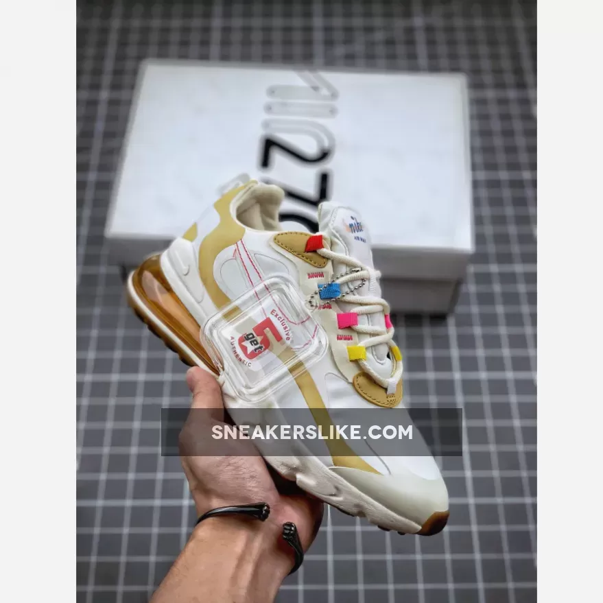Nike Air Max 270 React 'Pale Ivory' CQ0208-101 Outlet