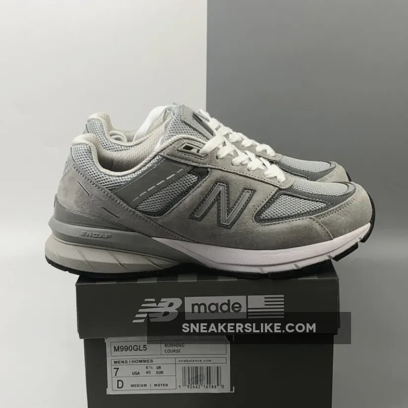 New Balance 990V5 Grey Castlerock M990GL5 / nb 990v5