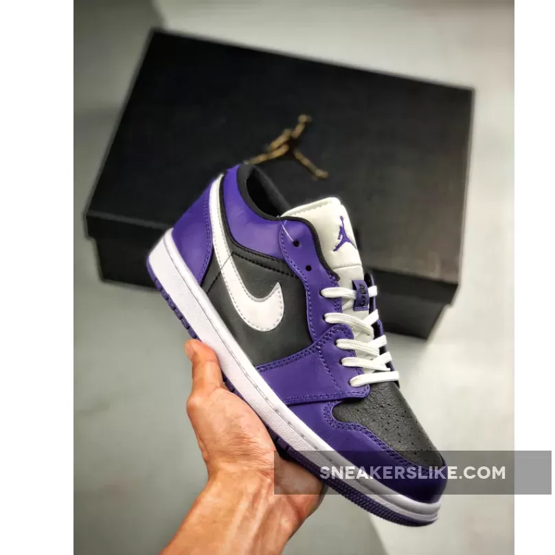 Air Jordan 1 Low Court Purple Black White jordan low purple