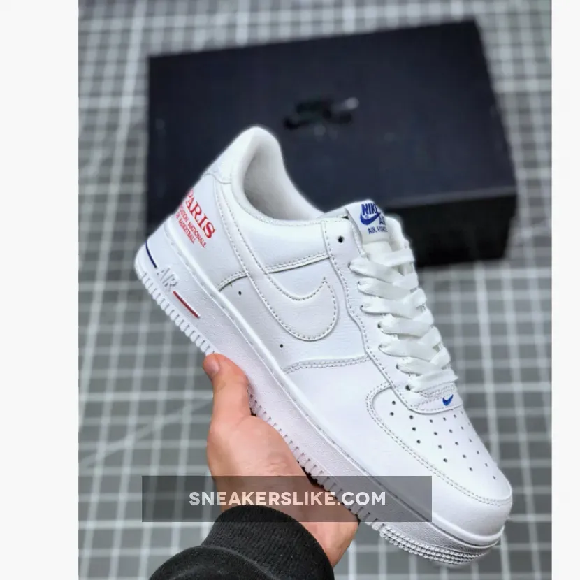 Nike Air Force 1 Low 'NBA Paris' White/University Red CW2367-100 New Releases