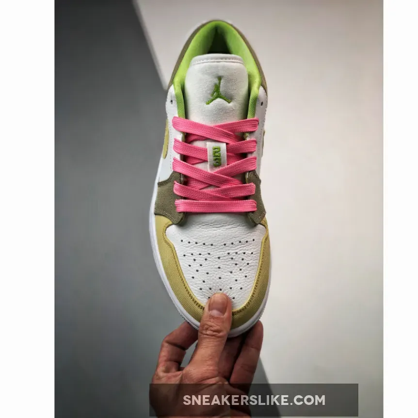 Air Jordan 1 Low White/Vivid Green DJ0341-100 / jordan recycled